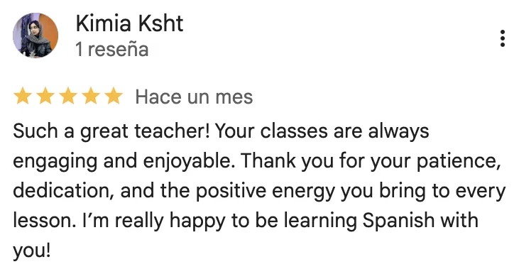 Google review of Chema