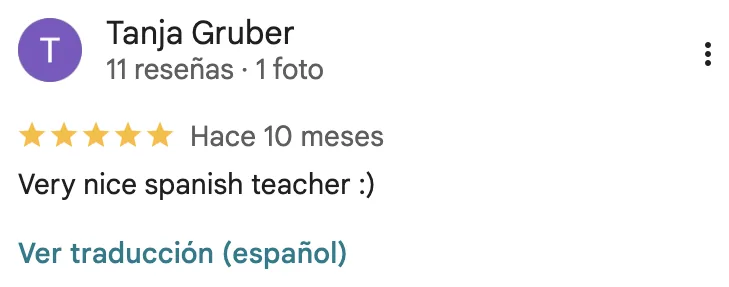 Google review of Chema