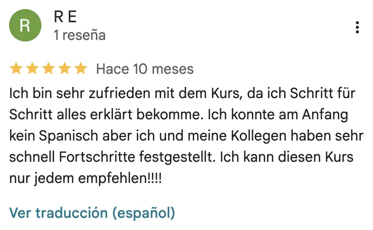 Google review of Chema